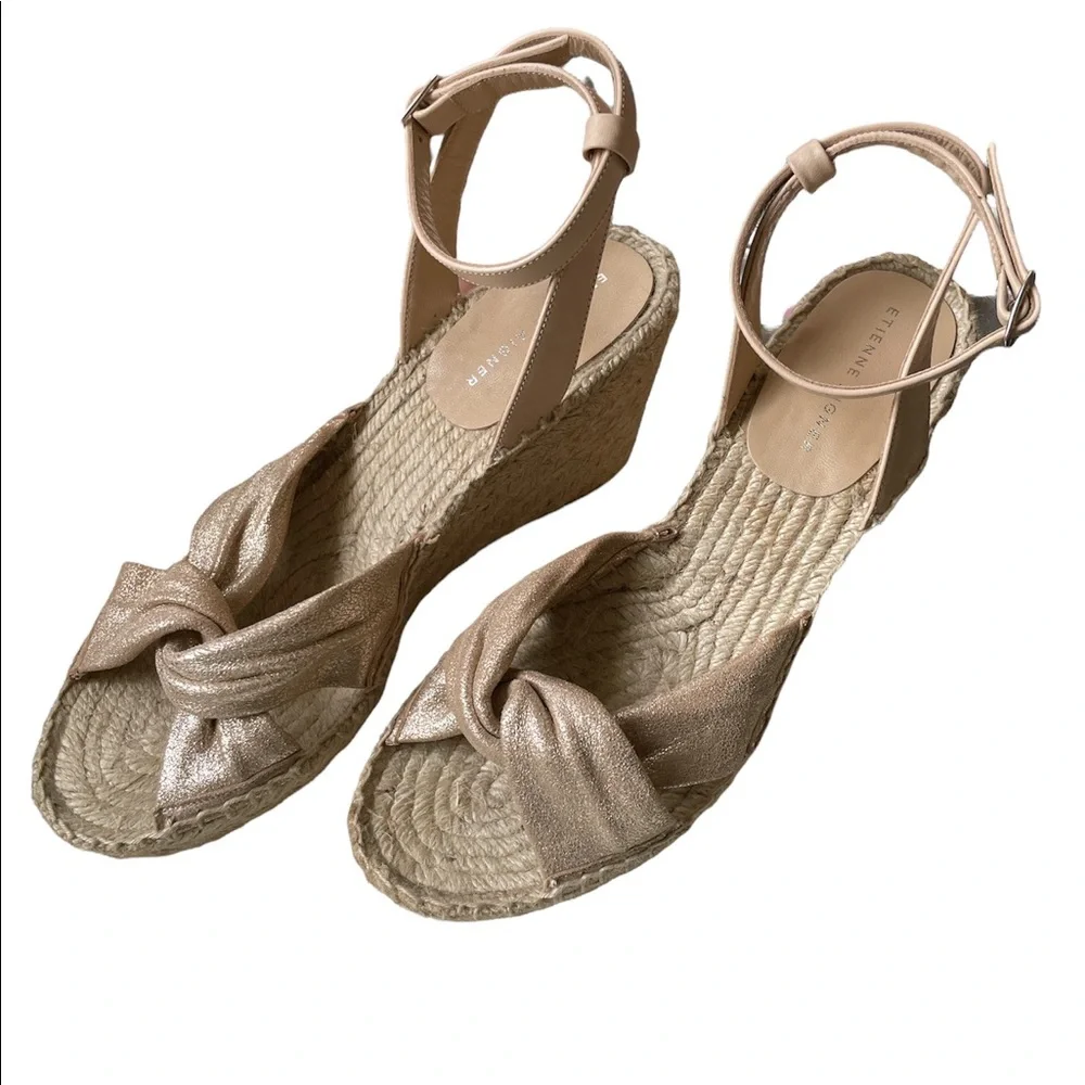 Etienne Aigner Vanna Wedge Espadrille size 8 M